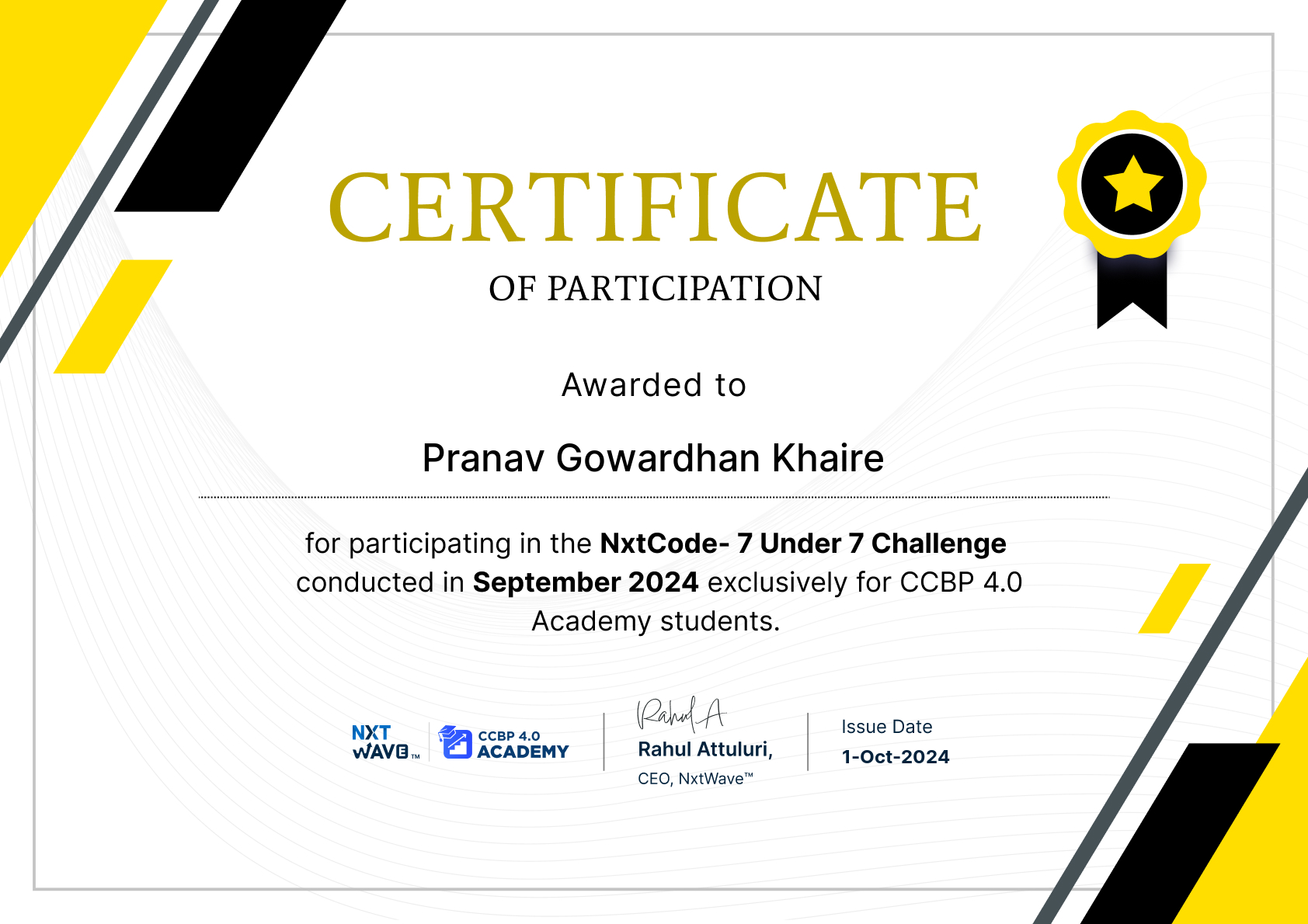 NXT Code 2024